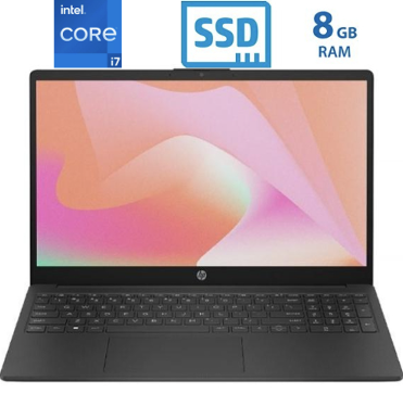 Laptop HP - 15,6" FHD  - I7-1355U - 8GB DDR4 - 256GB  - WIN11 - Negro -  70R14AV