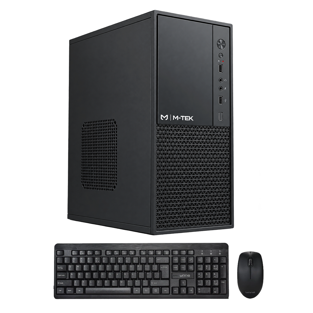M-TEK MINI ATHLON 3000G 8GB RAM 256 GB SSD B450M TECLADO Y MOUSE