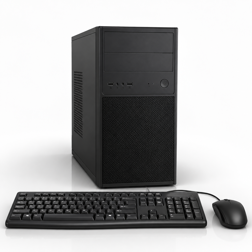 PC M-TEK RYZEN 5 5600GT 16GB RAM DDR4 SSD 480GB A520 ASUS WINDOW 11 PRO CASE CON FUENTE TECLADO Y MOUSE