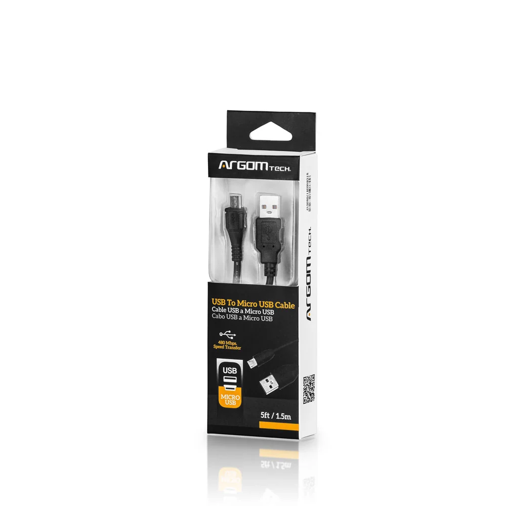 Cable Argom Tech USB A Micro USB - 5ft/1.5m - ARG-CB-0034