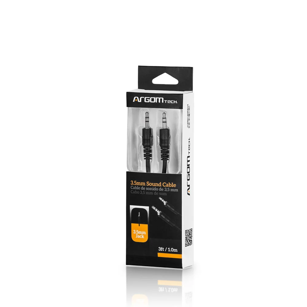 Cable Argom Tech 3.5mm Cable Sonido - 3ft/1m - ARG-CB-0035