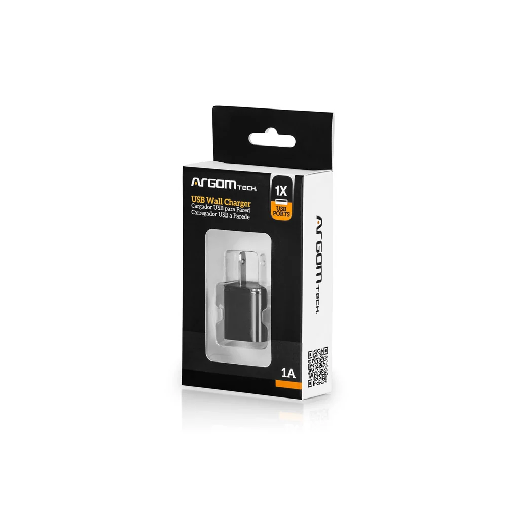 Cargador USB Argom Tech 1A - ARG-AC-0104