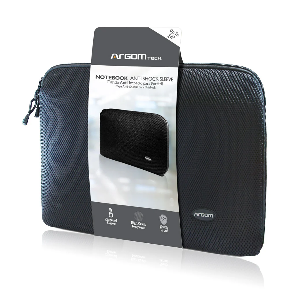 Funda para Laptop Argom 14"  - Negra - ARG-SL-0014B