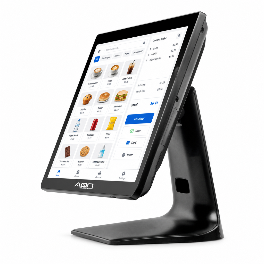 AON ALL-in-One Terminal -TouchScreen-Capacitive - I3-7gen - 8GB - SSD 128GB - AO-I37W1182