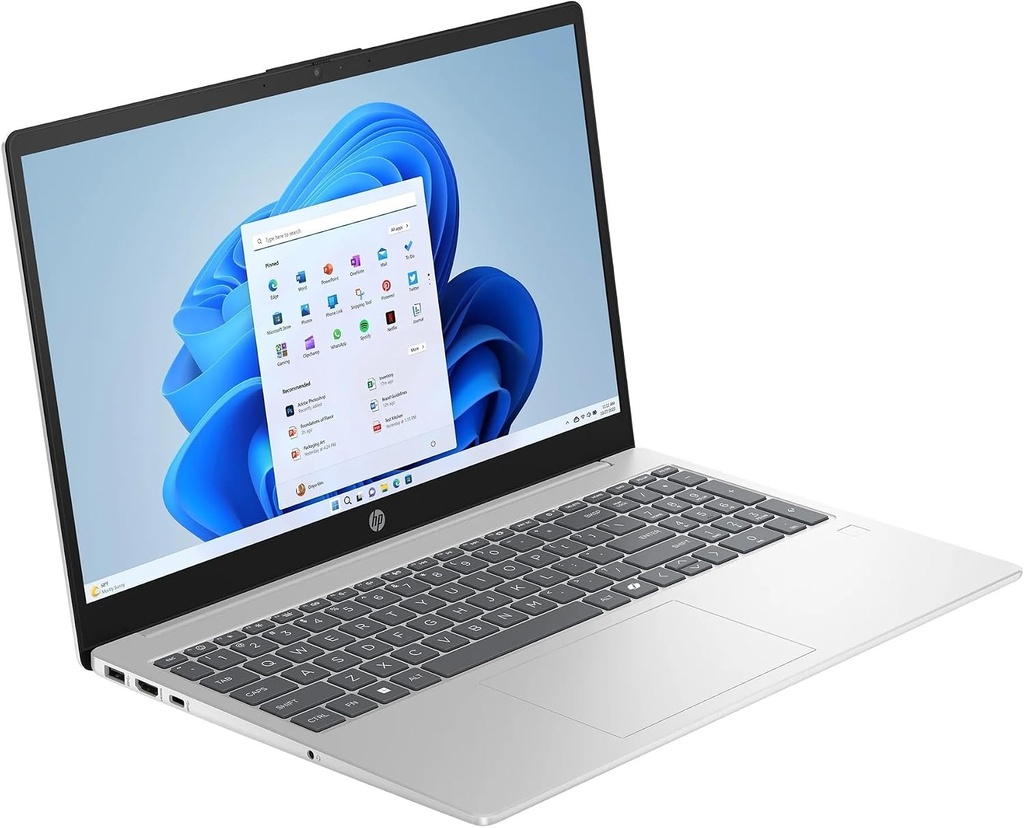 Laptop HP 15-fd0183wm - 15.6" FHD IPS - Intel Core 7 1355U - 16GB DDR4 - SSD 1 TB - W11 - Plateada -  B4GZ5UA#ABA