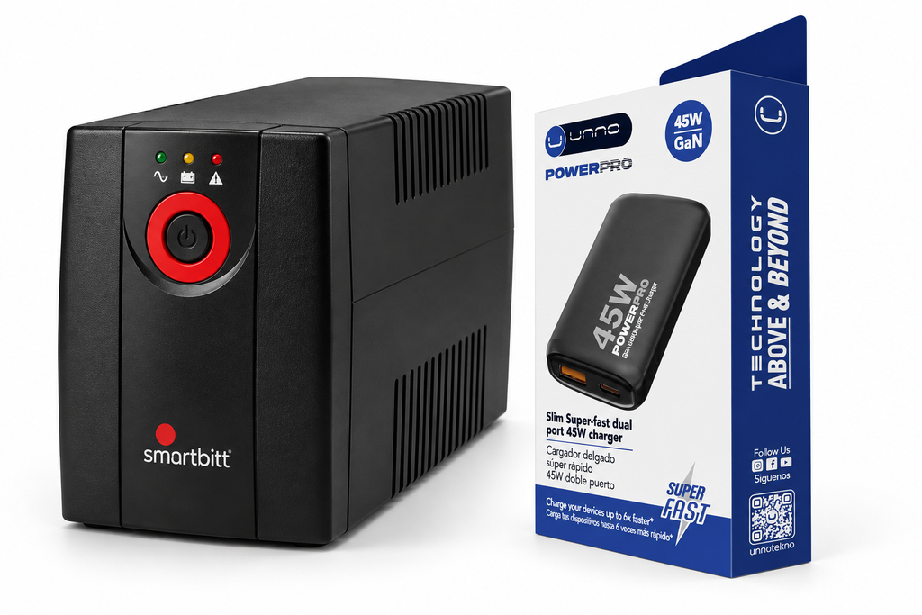 KIT UPS de 800VA 420W Smartbitt - SBNB800 + UPS de 800VA 420W Smartbitt - SBNB800