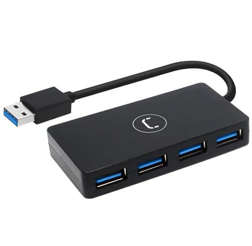 [USB0088] HUB UNNO TEKNO 4 puertos USB 3.0  - HB1011BK