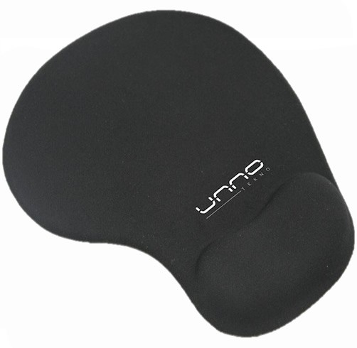 [MP0902] Mousepad UNNO TEKNO con gel y soporte para muñeca - MP6001BK
