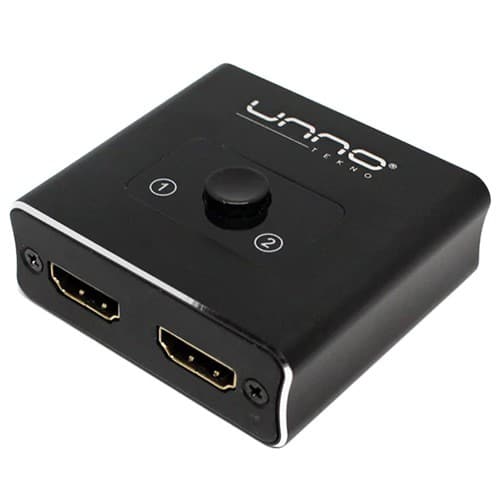 [CAB0080] Switch Bidireccional UNNO TEKNO HDMI 2 en 1 - HB1201BK