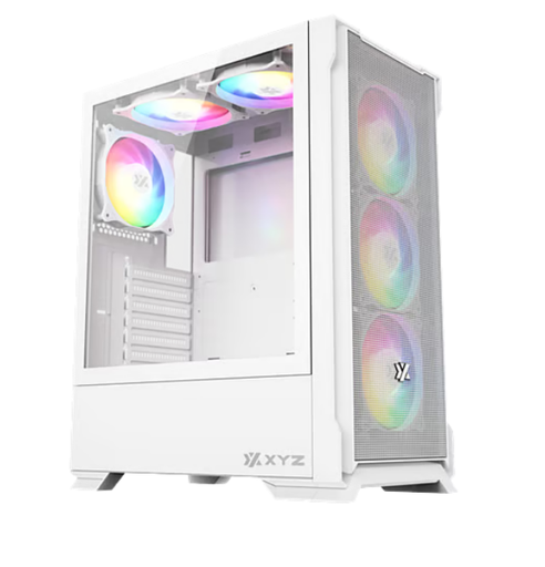 [CAS2905] Case XYZ  AIRONE 300-X MESH BLANCO, 6 x 120mm ARGB fans, USB 3.0 port, USB Type-C Gen2, ATX/Micro-ATX/ITX