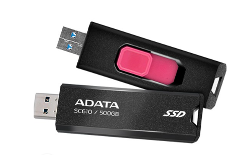 [HDE0260] Disco Externo ADATA  SC610 - 500 GB - Negro - SC610-500G-CBK/RD