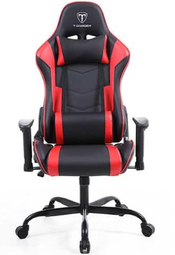 [SIL1801] Silla T-Dagger Mustang T-TC700-BR - Negro/Rojo