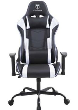 [SIL1803] Silla T-Dagger Mustang T-TC700-BW - Negro/Blanco