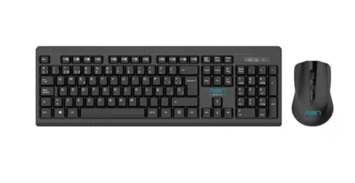 [TYM0925] Combo Teclado y Mouse  AON - Inalambrico -  Español -  AO-KB-1001