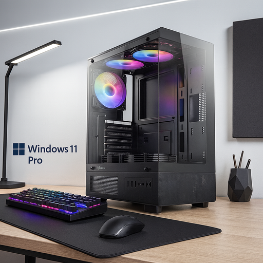 [MTEC2030] PC M-TECH Procesador AMD Ryzen 5 5500 Asus Prime B550M-K ARGB - DDR4 ZOTAC Gaming Geforce RTX 5050 8 GB Twin Edge OC - M.2 512GB PCIe - DDR4 16GB 3200Mhz Case Airone 50 Mesh - Negro - Fuente 800w 