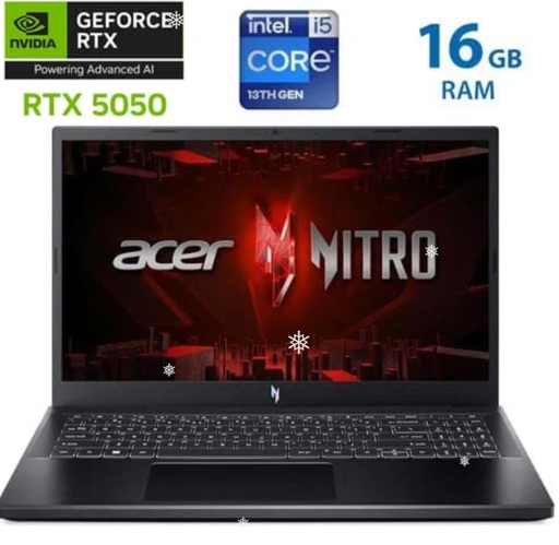 [LP2352] Laptop Acer Nitro V15 - i5 13420H - 16 GB DDR4 - RTX 5050 8 GB - SSD 512 GB - 15.6" FHD 165 Hz - IPS - NH.QZ7AL.002