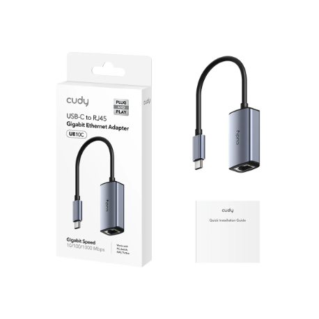 [ADP6001] Adaptador Cudy USB-C a RJ45 - UE10C