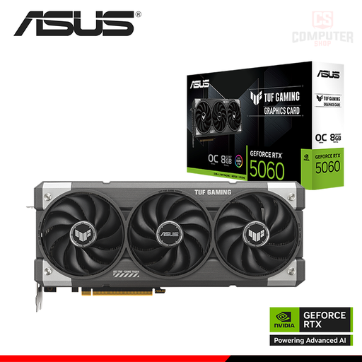 [TV2068] Tarjeta de Video Asus Tuf Gaming 5060 OC - 8GB GDDR7 - DLSS4 - 90YV0N00-M0AA00