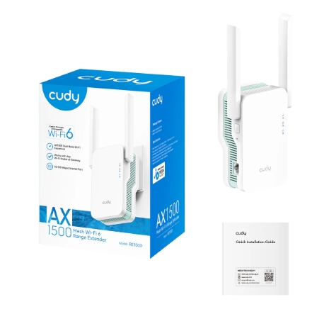 [WIFI0115] Extensor De Señal Cudy AX1500 - WIFI6 - Blanco - RE1500