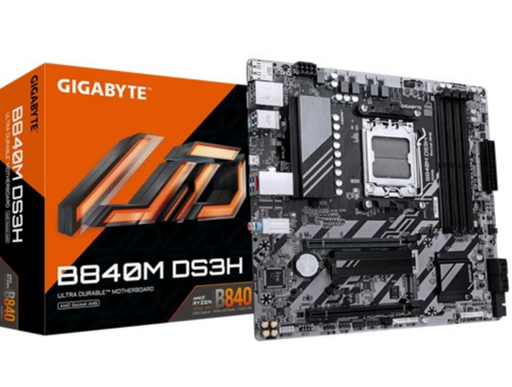 [TM0077] Tarjeta Madre Gigabyte B840M DS3H - Negro - AMD - 9MB84MS3H-00-G10 