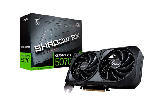 [TV1591] Tarjeta de Video MSI Nvidia Geforce RTX 5070 12 GB Shadow 3x OC -  Negro - 912-V532-008