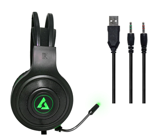 [HE4040] Headset Unno Teckno Gaming Brave BRV35 USB con Microfono - HS7235GN