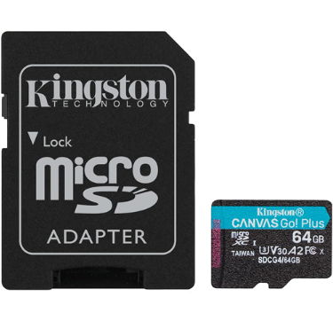 [USB0646] Memoria Micro SD Kingston Canvas Go Plus 64GB - SDCG4/64GB