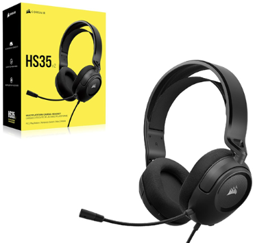 [HE3008] Headset Corsair HS35 V2 - Negro - CA-9011384-NA