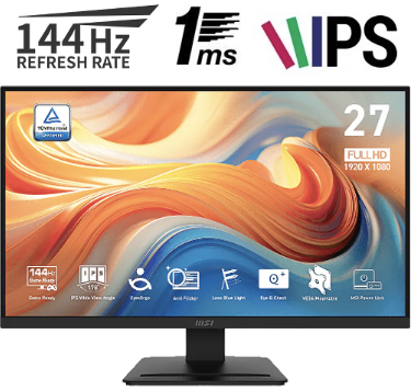 [MT2737] Monitor MSI PRO MP273L E14 - 1920 x 1080 - 1ms - 144Hz - Negro