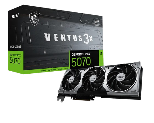 [TV2615] Tarjeta de video MSI GeForce RTX 5070 12GB GDDR7 VENTUS 3X OC  - 912-V532-208