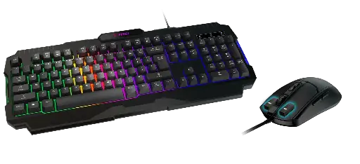 [TYM0409] Teclado y Mouse MSI Forge GK100 Combo LS - Negro - S1104LS206HH9