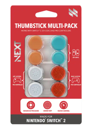 [ACC0009] Thumbstick Next Multi-Pack para Joy-Con 2/ Pro Controller - NXNS2JPTP8