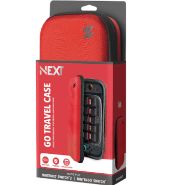 [ACC0017] Estuche Next Go Travel para Nintendo Switch/Nintendo Switch 2 - Rojo - NX-NS2GOCR