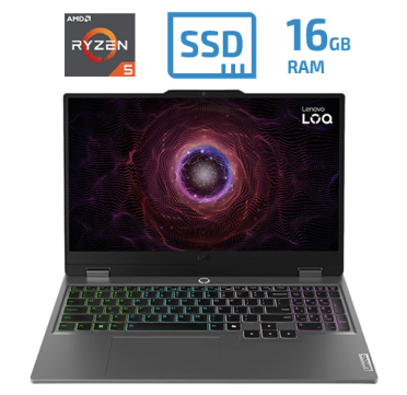 [LP2735] Laptop Lenovo LOQ 15AHP10 - AMD Ryzen 5 220 - 16GB DDR5 - SSD 512GB - Nvidia Geforce 5050 8GB - 15.6" FHD - Luna_Grey