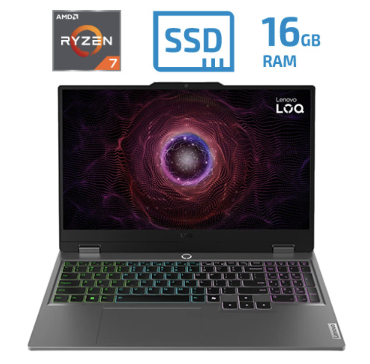 [LP2736] Laptop Lenovo LOQ 15AHP10 - AMD Ryzen 7 250 - 16GB DDR5 - SSD 512GB - Nvidia Geforce 5050 8GB - 15.6" FHD - Luna_Grey