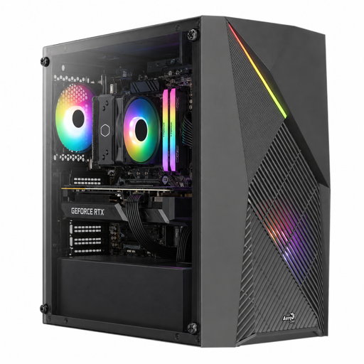 [M-TEK5077] PC M-TEK RYZEN 4500 - 3050 RTX - 256 M.2 NVME - 8B RAM - CASE AEROCOOL RIDER MINI - 600W