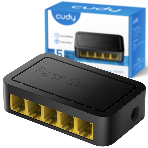 [SW1007] Switch Cudy FS105D - 10/100 Mbps - 5 Puertos - FS105D_EU