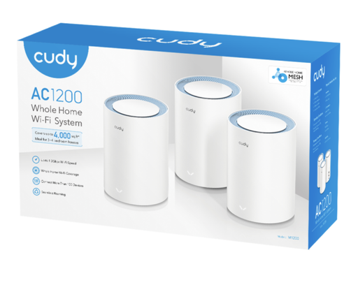 [WIFI0121] Sistema Mesh Cudy AC1200 - Blanco - M1200(3-PACK)