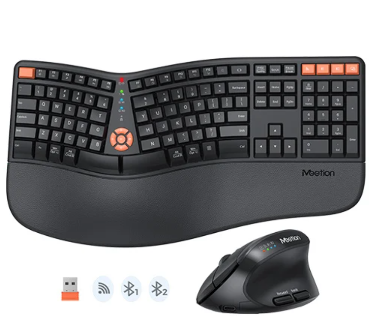 [TYM0940] Combo Teclado y Mouse Ergonomico Meetion DirectorC2 - Wireless - ENG - Negro - DirectorC2